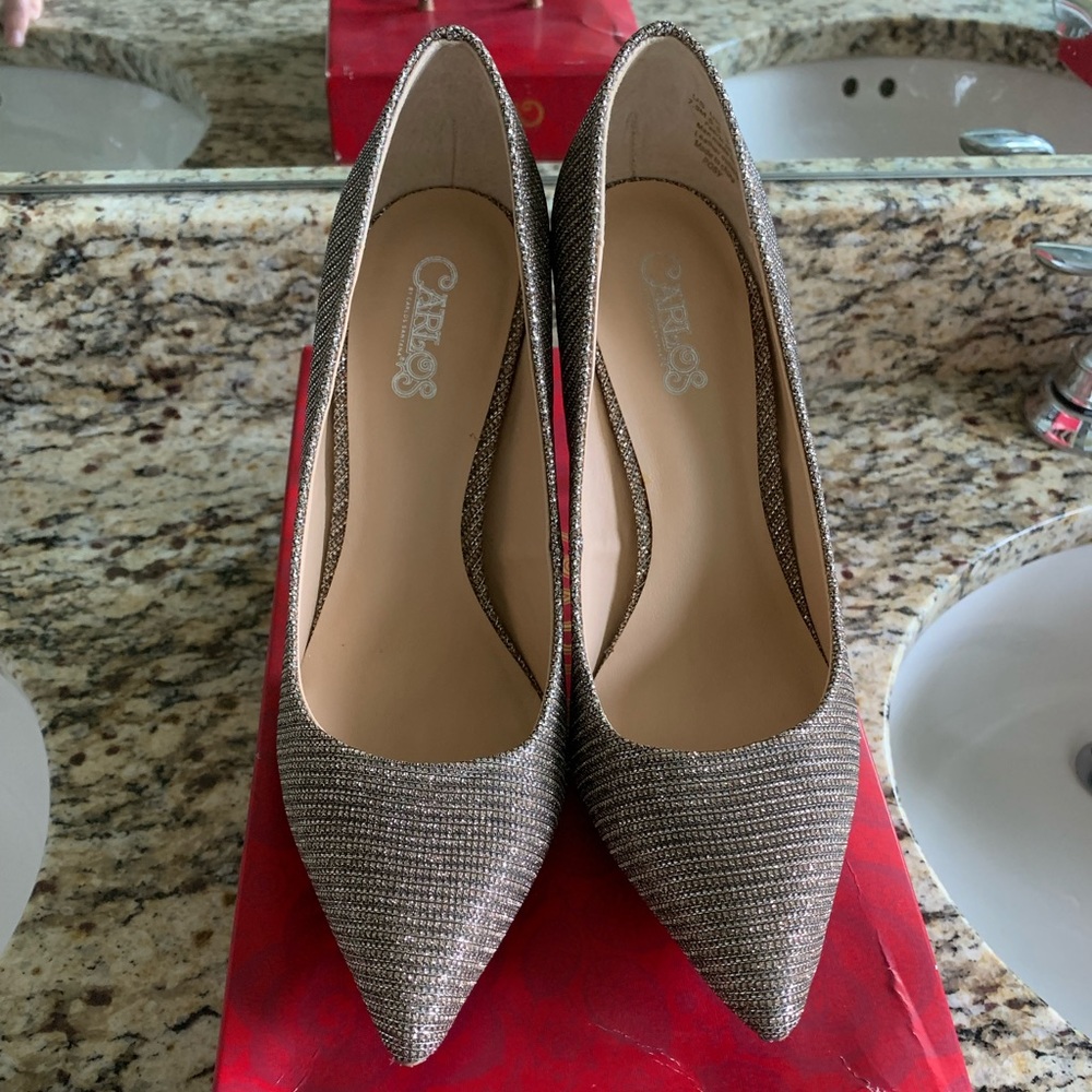 Gold/Silver Carlos Santana Heels